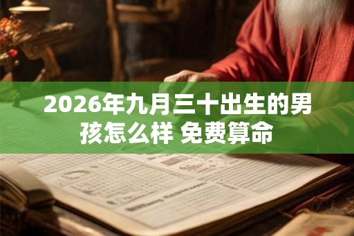 2026年九月三十出生的男孩怎么样 免费算命