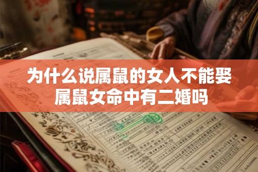 为什么说属鼠的女人不能娶 属鼠女命中有二婚吗 为什么说属鼠的女人不能娶 属鼠女命中有二婚吗