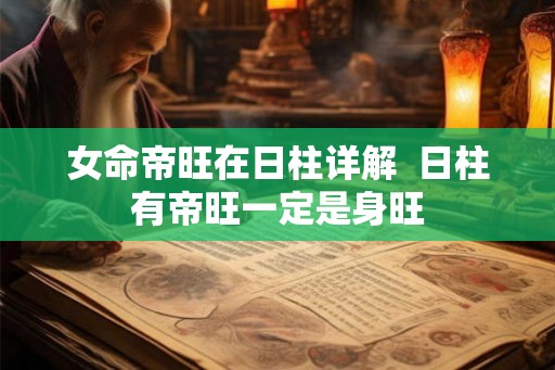 女命帝旺在日柱详解  日柱有帝旺一定是身旺
