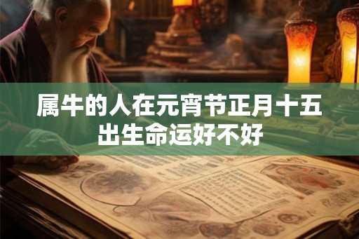 属牛的人在元宵节正月十五出生命运好不好 属牛的人在元宵节正月十五出生命运好不好