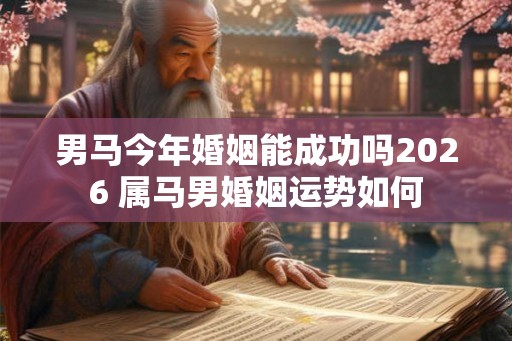 男马今年婚姻能成功吗2026 属马男婚姻运势如何