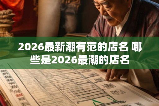 2026最新潮有范的店名 哪些是2026最潮的店名 2026最新潮有范的店名 哪些是2026最潮的店名