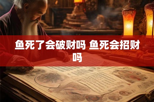 鱼死了会破财吗 鱼死会招财吗