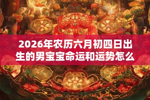 2026年农历六月初四日出生的男宝宝命运和运势怎么样