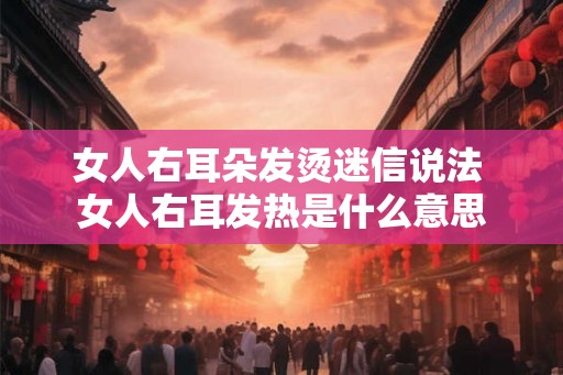 女人右耳朵发烫迷信说法 女人右耳发热是什么意思