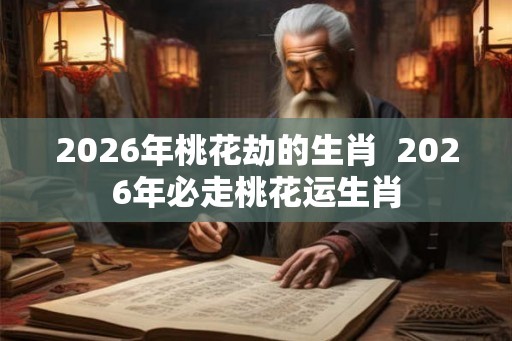 2026年桃花劫的生肖  2026年必走桃花运生肖