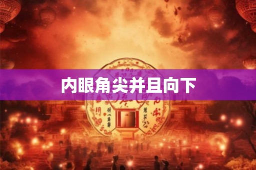 内眼角尖并且向下 内眼角尖并且向下