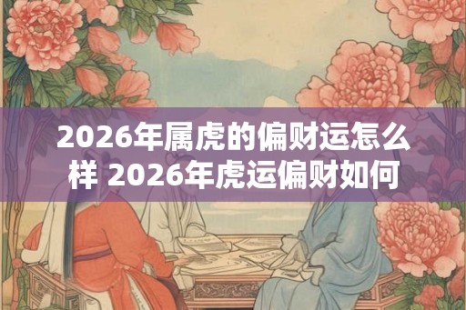 2026年属虎的偏财运怎么样 2026年虎运偏财如何