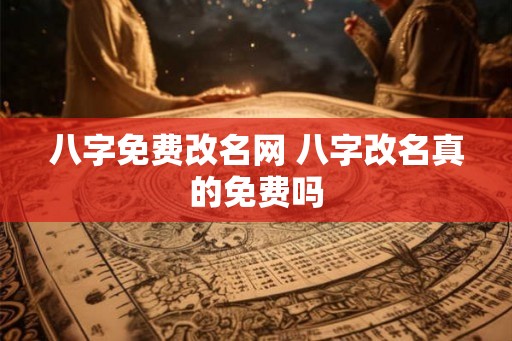 八字免费改名网 八字改名真的免费吗