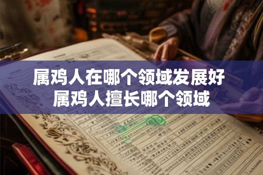 属鸡人在哪个领域发展好 属鸡人擅长哪个领域 属鸡人在哪个领域发展好 属鸡人擅长哪个领域