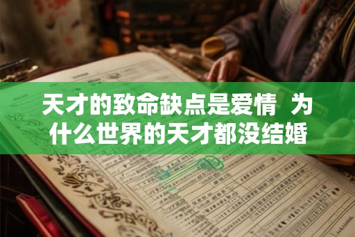 天才的致命缺点是爱情  为什么世界的天才都没结婚