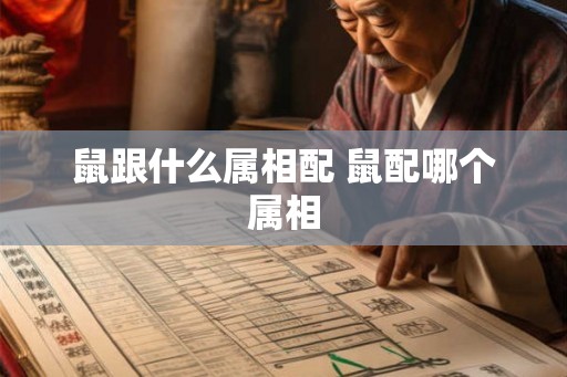 鼠跟什么属相配 鼠配哪个属相