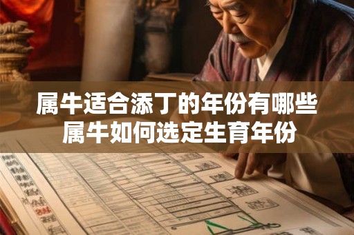 属牛适合添丁的年份有哪些 属牛如何选定生育年份