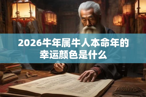 2026牛年属牛人本命年的幸运颜色是什么