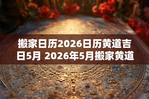 搬家日历2026日历黄道吉日5月 2026年5月搬家黄道吉日是哪天