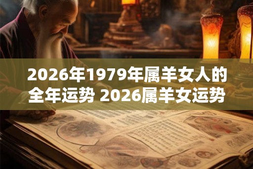 2026年1979年属羊女人的全年运势 2026属羊女运势如何