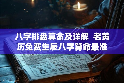 八字排盘算命及详解 老黄历免费生辰八字算命最准 八字排盘算命及详解 老黄历免费生辰八字算命最准