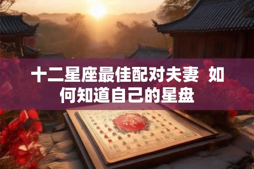 十二星座最佳配对夫妻  如何知道自己的星盘
