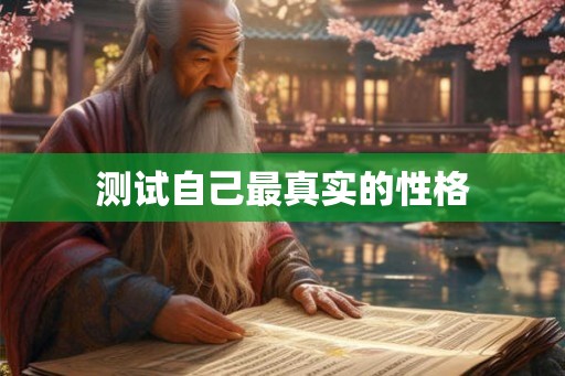 测试自己最真实的性格