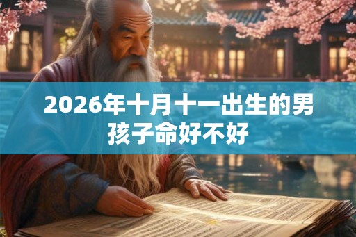 2026年十月十一出生的男孩子命好不好