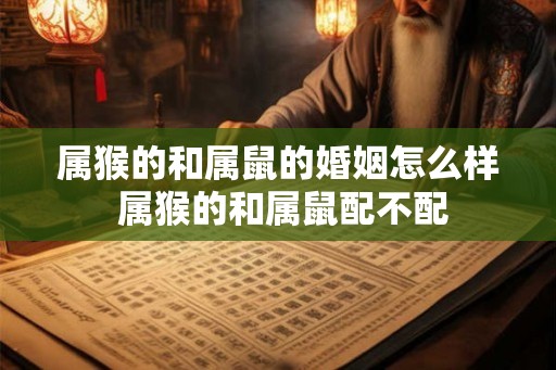 属猴的和属鼠的婚姻怎么样 属猴的和属鼠配不配
