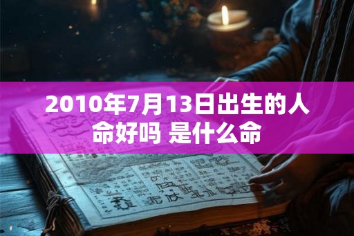 2010年7月13日出生的人命好吗 是什么命