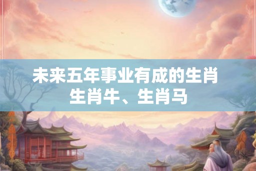 未来五年事业有成的生肖 生肖牛、生肖马