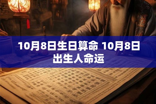 10月8日生日算命 10月8日出生人命运