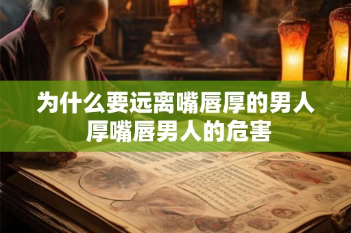 为什么要远离嘴唇厚的男人 厚嘴唇男人的危害