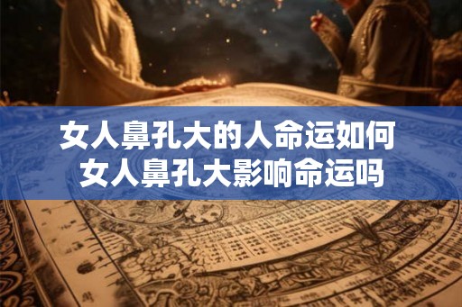 女人鼻孔大的人命运如何 女人鼻孔大影响命运吗