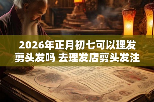 2026年正月初七可以理发剪头发吗 去理发店剪头发注意事项 2026年正月初七可以理发剪头发吗 去理发店剪头发注意事项