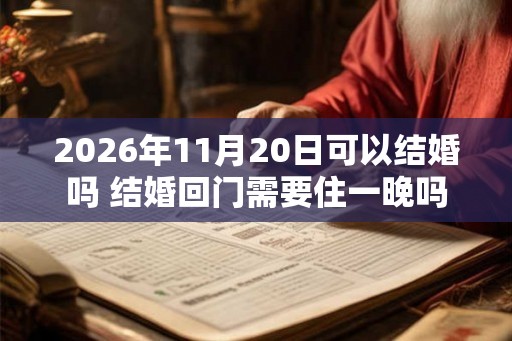 2026年11月20日可以结婚吗 结婚回门需要住一晚吗