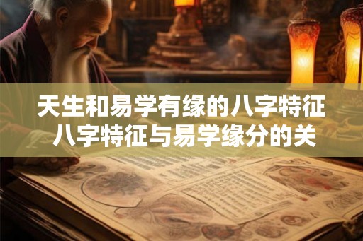 天生和易学有缘的八字特征 八字特征与易学缘分的关系
