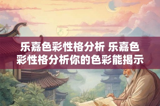 乐嘉色彩性格分析 乐嘉色彩性格分析你的色彩能揭示什么