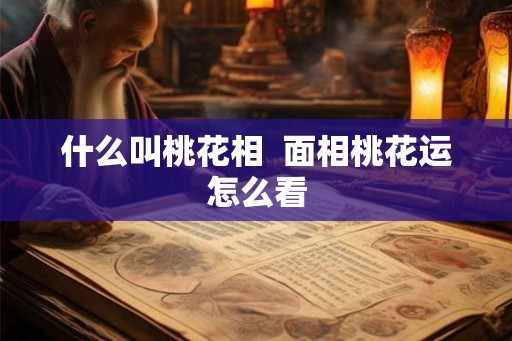 什么叫桃花相  面相桃花运怎么看