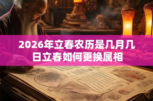 2026年立春农历是几月几日立春如何更换属相 2026年立春农历是几月几日立春如何更换属相