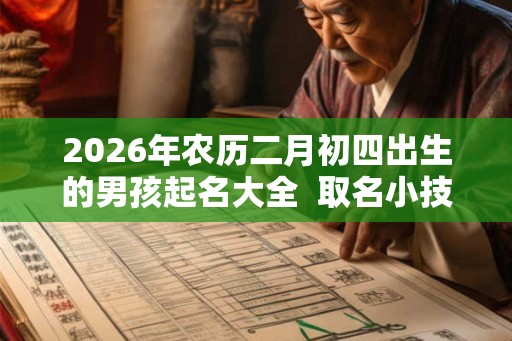 2026年农历二月初四出生的男孩起名大全  取名小技巧
