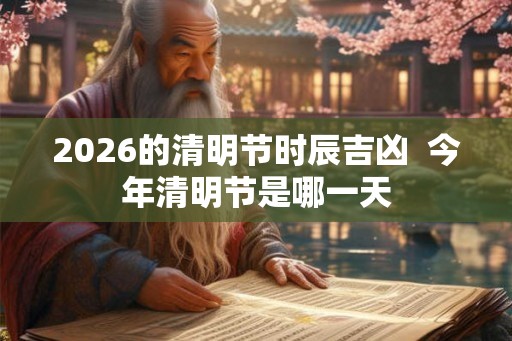2026的清明节时辰吉凶 今年清明节是哪一天 2026的清明节时辰吉凶 今年清明节是哪一天