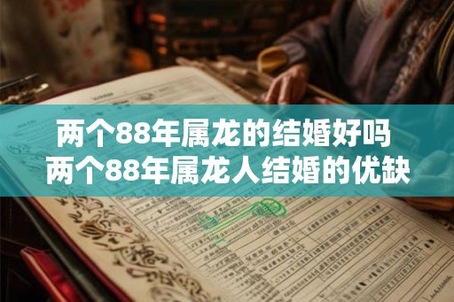 两个88年属龙的结婚好吗 两个88年属龙人结婚的优缺点