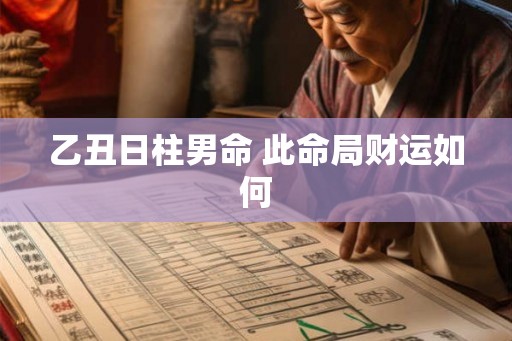 乙丑日柱男命 此命局财运如何