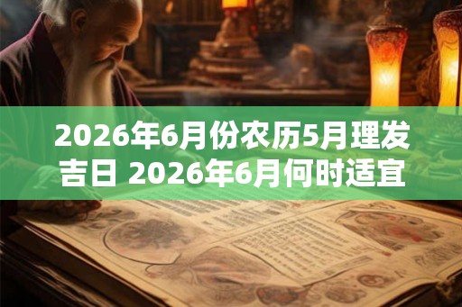 2026年6月份农历5月理发吉日 2026年6月何时适宜理发
