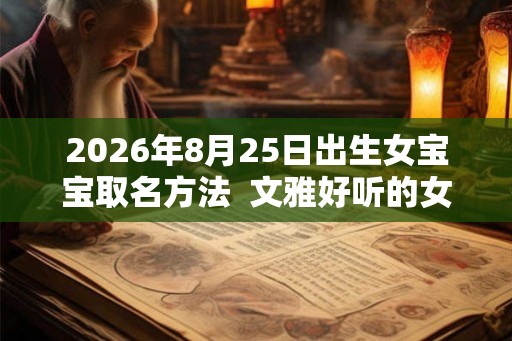 2026年8月25日出生女宝宝取名方法 文雅好听的女宝宝名字 2026年8月25日出生女宝宝取名方法 文雅好听的女宝宝名字