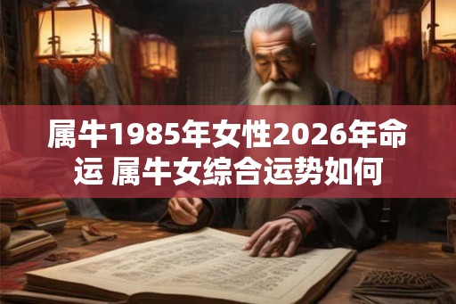 属牛1985年女性2026年命运 属牛女综合运势如何