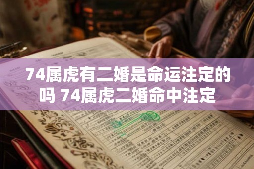 74属虎有二婚是命运注定的吗 74属虎二婚命中注定 74属虎有二婚是命运注定的吗 74属虎二婚命中注定