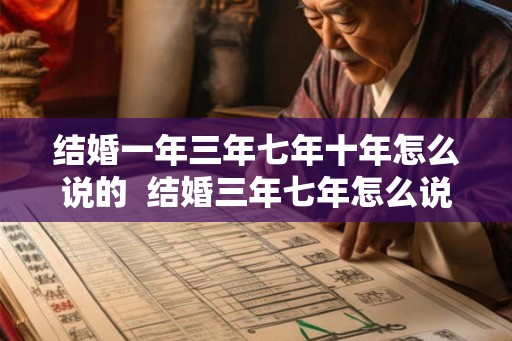 结婚一年三年七年十年怎么说的  结婚三年七年怎么说