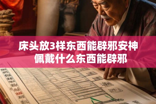 床头放3样东西能辟邪安神  佩戴什么东西能辟邪