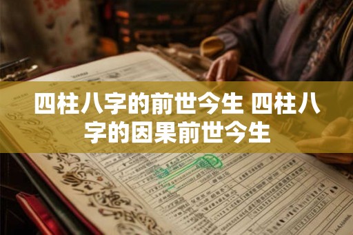 四柱八字的前世今生 四柱八字的因果前世今生
