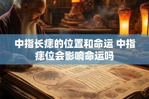 中指长痣的位置和命运 中指痣位会影响命运吗