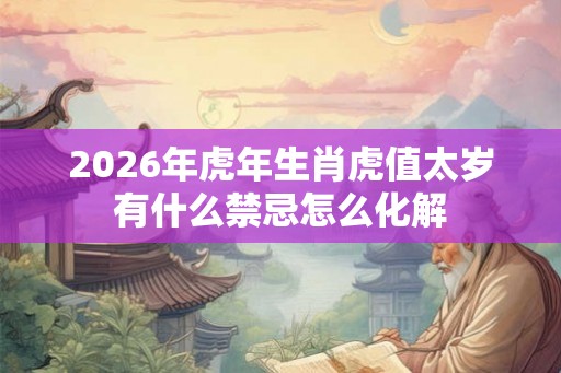 2026年虎年生肖虎值太岁有什么禁忌怎么化解 2026年虎年生肖虎值太岁有什么禁忌怎么化解