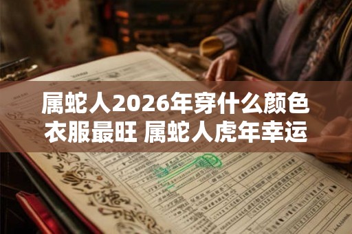属蛇人2026年穿什么颜色衣服最旺 属蛇人虎年幸运色是什么